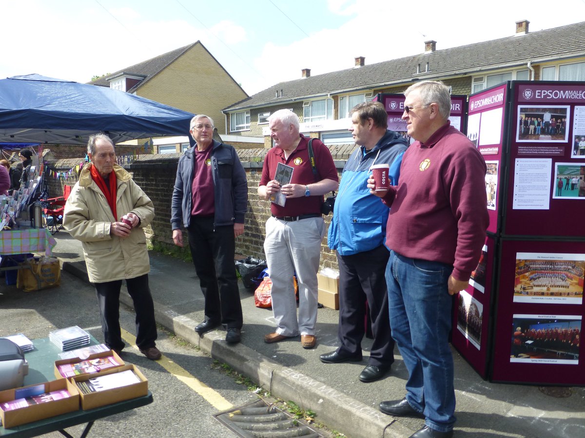 emvc_epsom's tweet photo. EMVC was at the Cheam Fair yesterday giving out flyers for our concert, hunting for members and selling CDs. https://t.co/oAqpL41Ibg