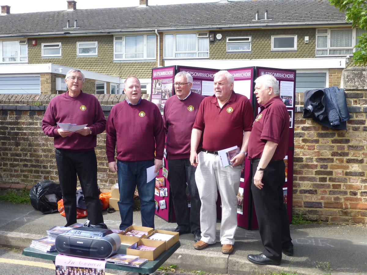 emvc_epsom's tweet photo. EMVC was at the Cheam Fair yesterday giving out flyers for our concert, hunting for members and selling CDs. https://t.co/oAqpL41Ibg