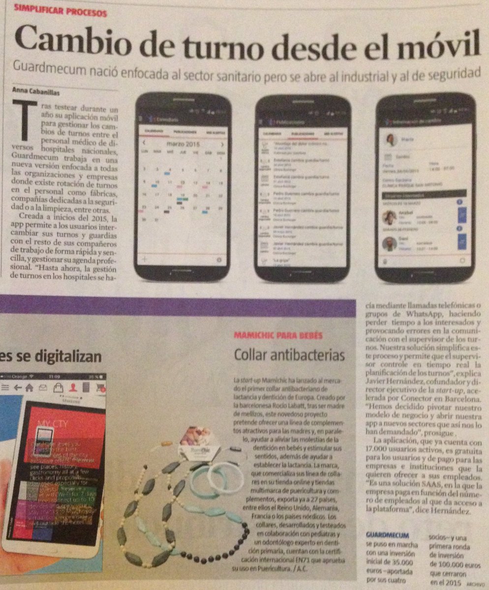 Kudos <a href="/Guardmecum/">Guardmecum</a> <a href="/LaVanguardia/">La Vanguardia</a> organizing #shifts in a hospital and now #industrial and #security cc <a href="/ConectorSpain/">Conector Accelerator</a>