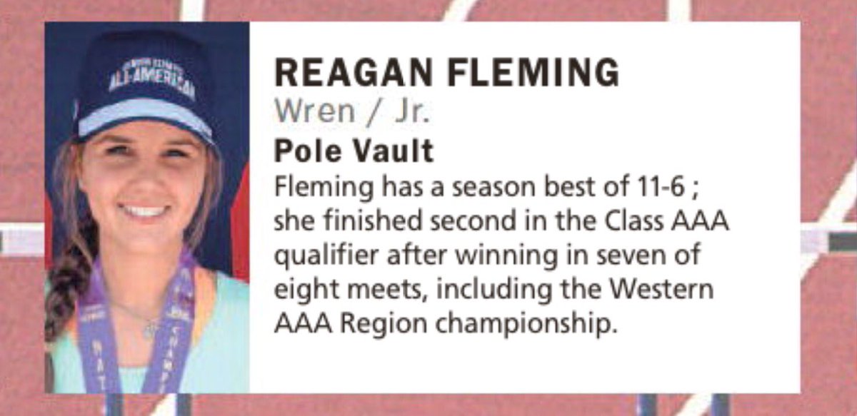 OfficialWren's tweet photo. Congrats to Reagan Fleming. 1st team All Upstate by the Greenville News and also State Champion 🔥👊🏅 https://t.co/Q8VLr7STRP