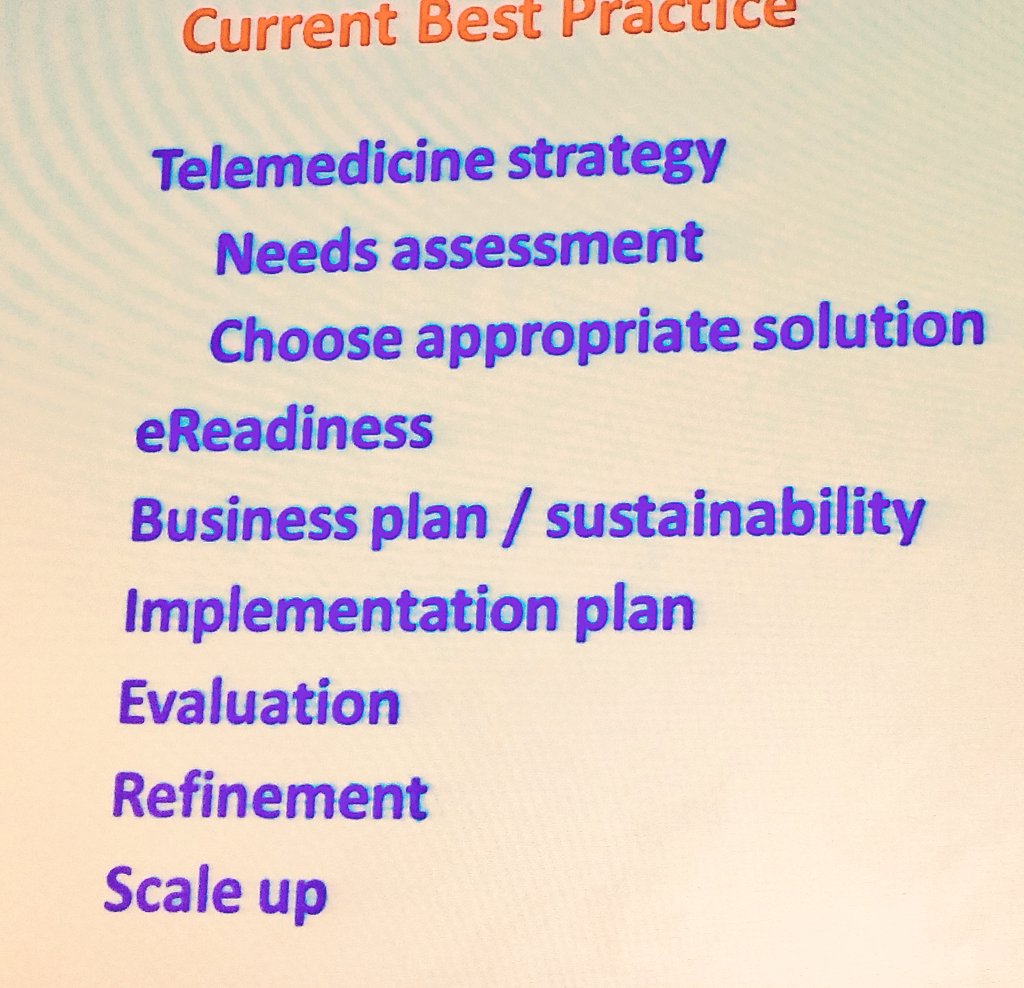 HealthChrism's tweet photo. It's easy, right? #telemedicine implementation #ATA2016 https://t.co/YOieJagsfz