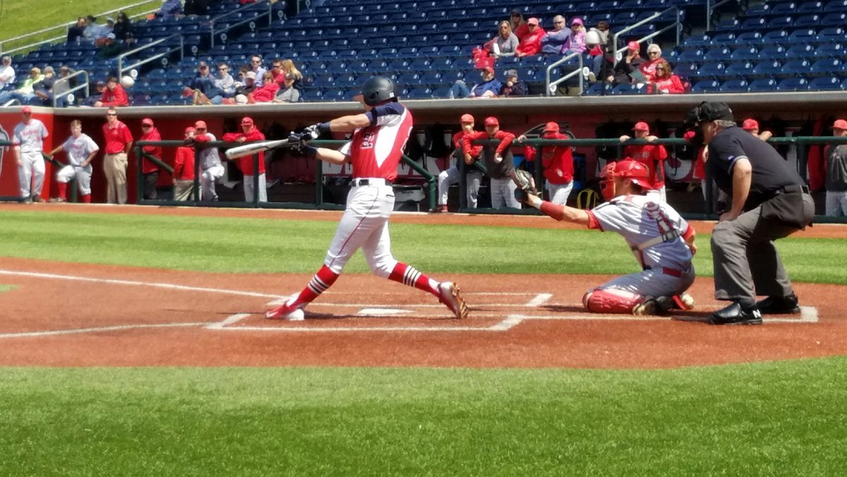 LibertyBaseball's tweet photo. GRAND SLAM! Grabowski demolishes one over the bullpen in left to puts the Flames up 7-0! https://t.co/yvhtD6Evi9