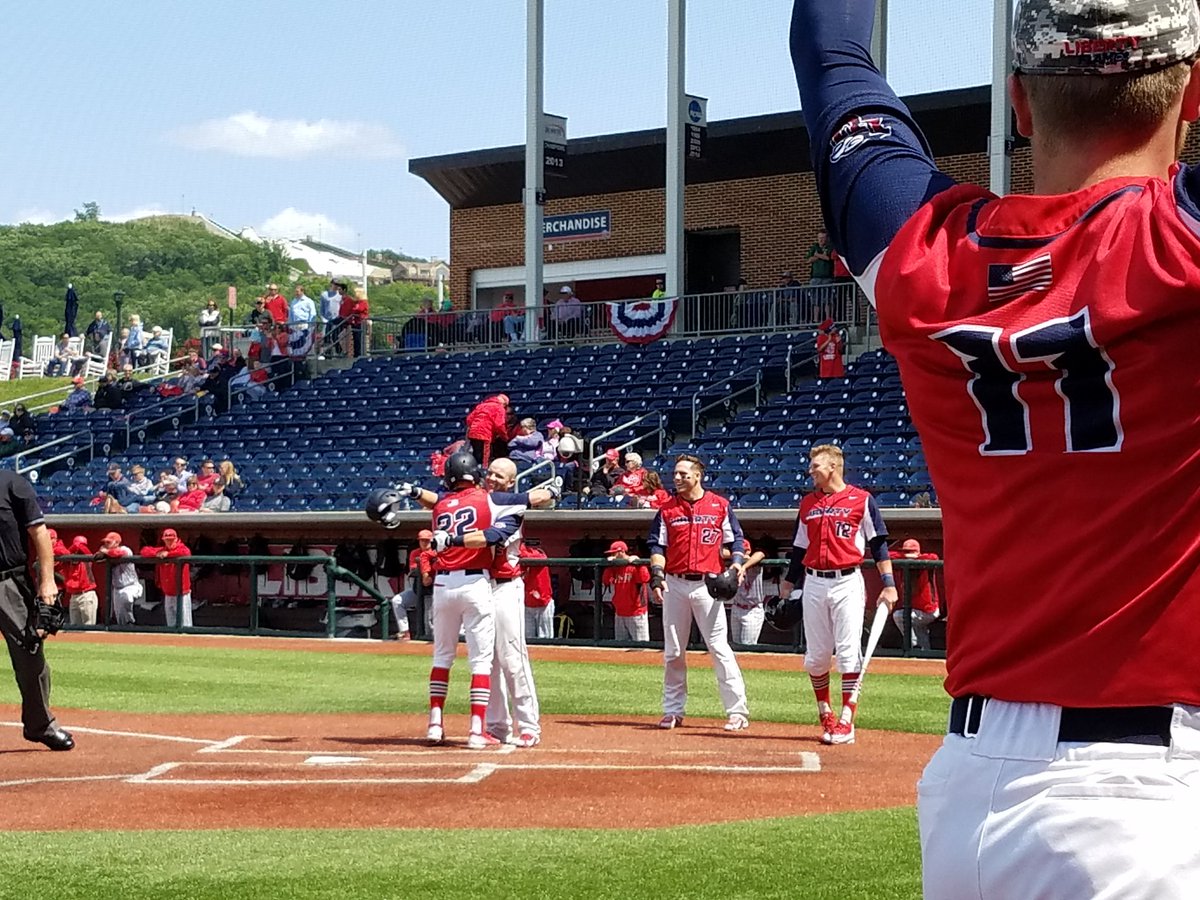 LibertyBaseball's tweet photo. GRAND SLAM! Grabowski demolishes one over the bullpen in left to puts the Flames up 7-0! https://t.co/yvhtD6Evi9