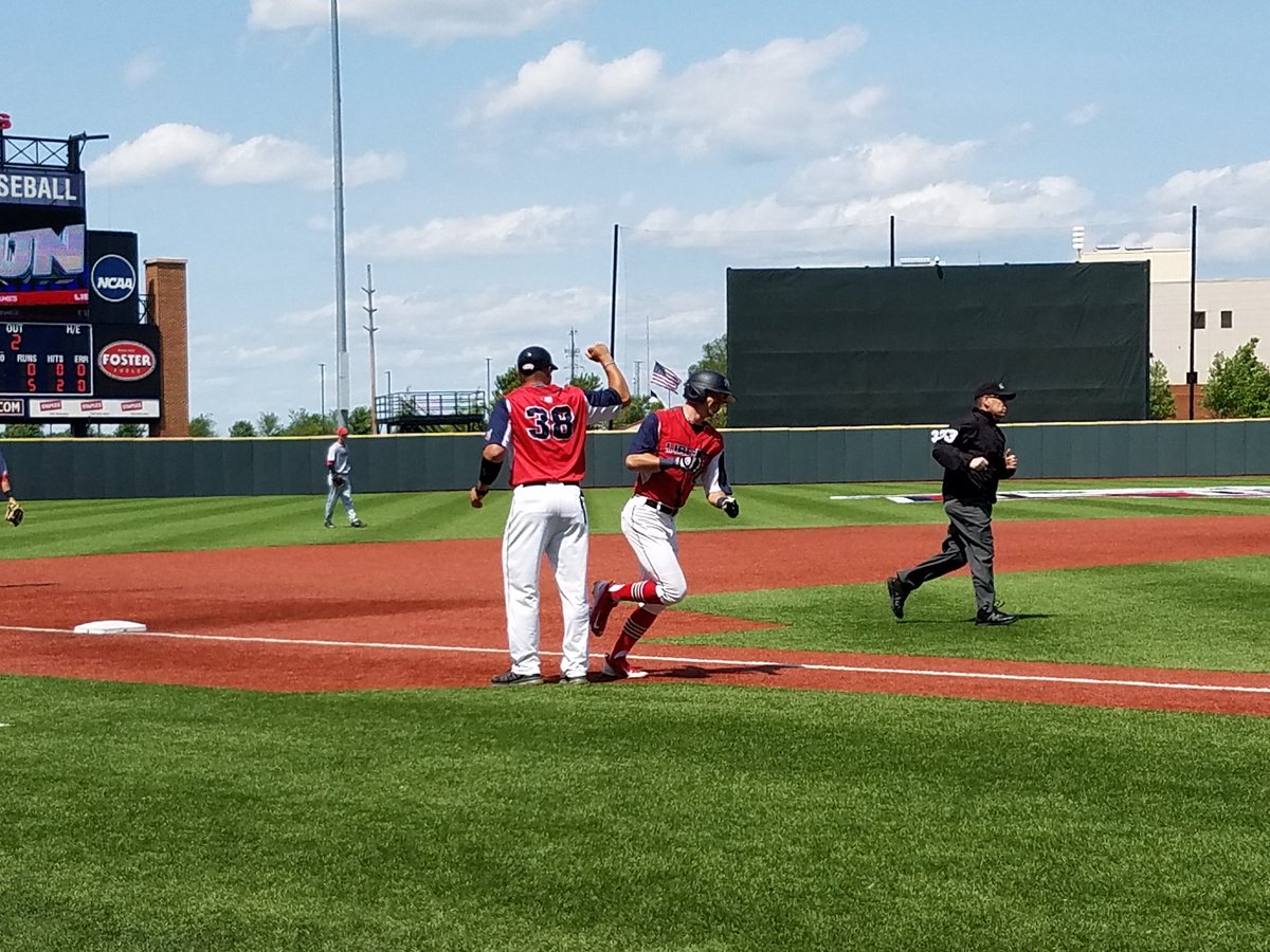 LibertyBaseball's tweet photo. GRAND SLAM! Grabowski demolishes one over the bullpen in left to puts the Flames up 7-0! https://t.co/yvhtD6Evi9
