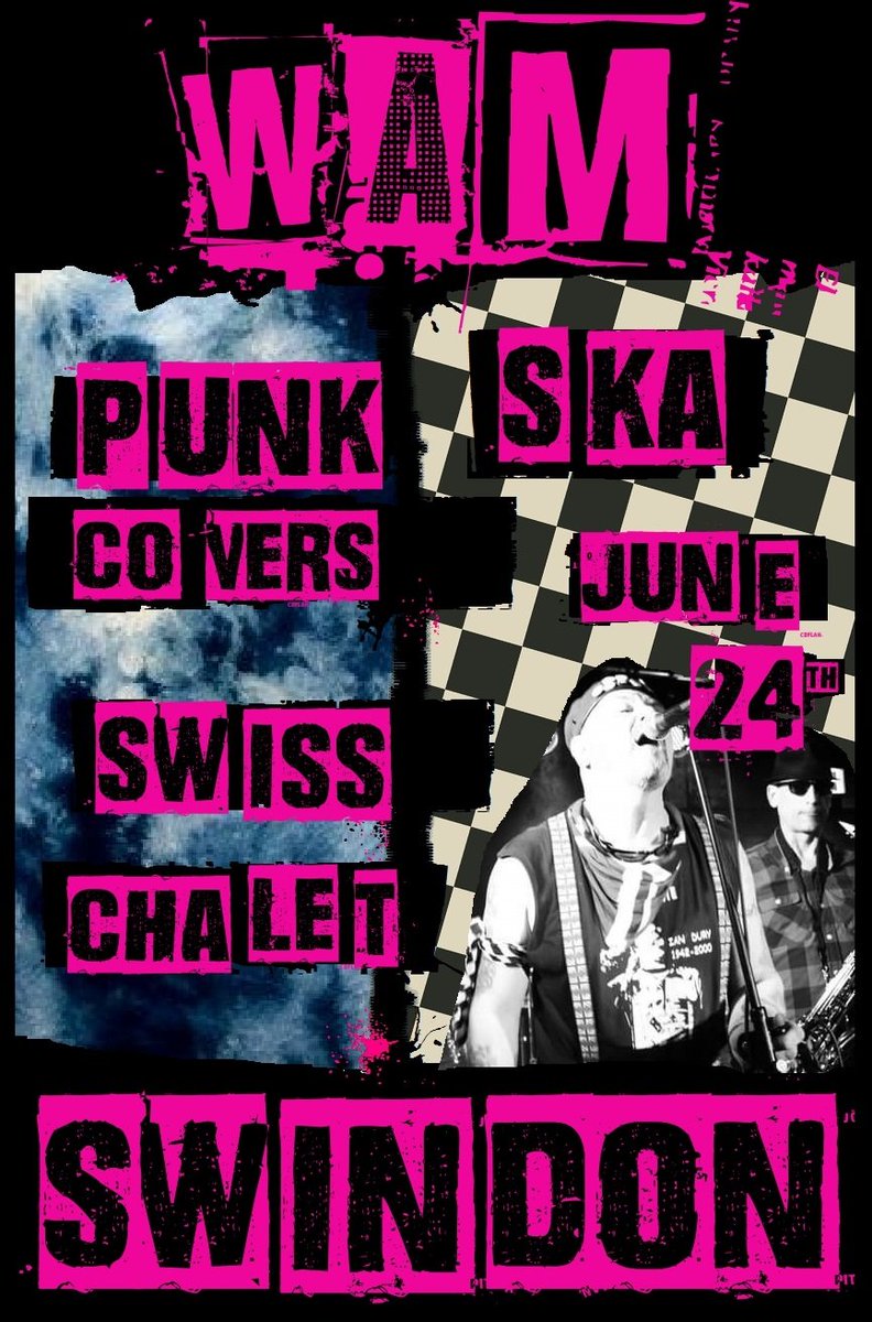 Next month #Swindon ...#punk #ska #covers #swisschaletswindon
