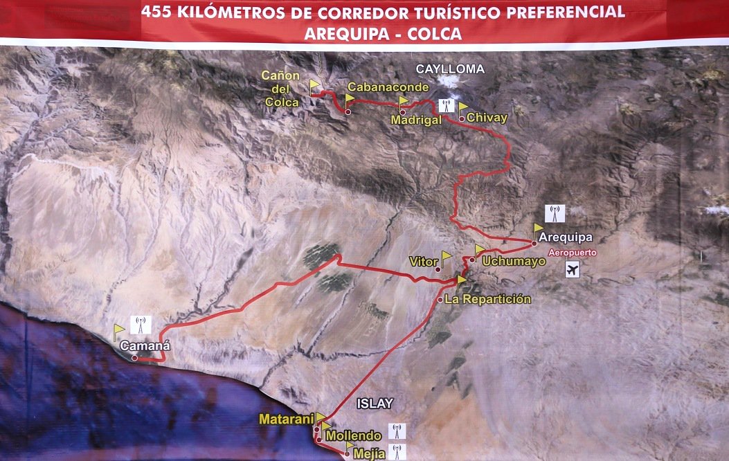 MINCETUR's tweet photo. #Mincetur activó #CorredorTurísticoPreferencialArequipaColca para seguridad de turistas→ https://t.co/XjpSXkOlc7 https://t.co/zht36IYOrU