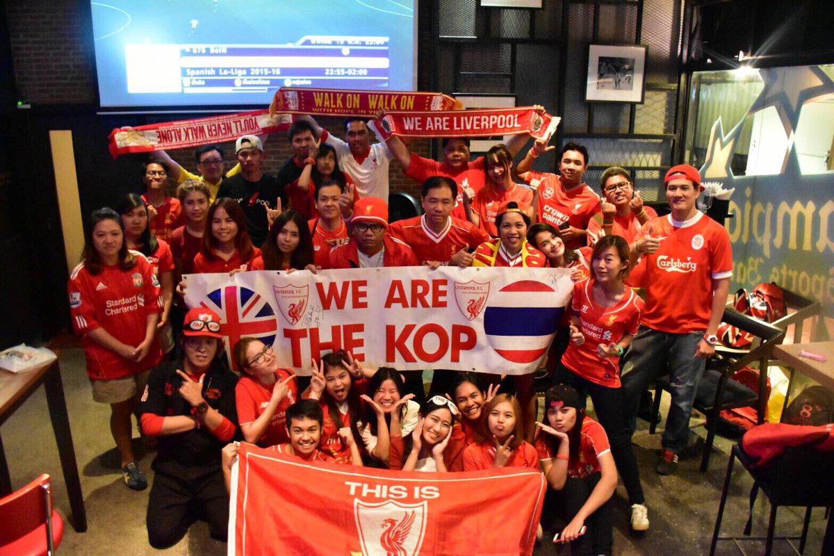 ThekopPee's tweet photo. We are The Kop! @ThaiLFC  @jeerard #LFC #LTS https://t.co/FVMBXBiHZw