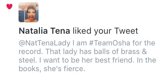 LaPetiteWolfe's tweet photo. Fan girling so hard. Natalia Tena is the actress who plays Osha (Rikkon's wildling governess of sorts) #TeamOsha https://t.co/qpcQtseBYv