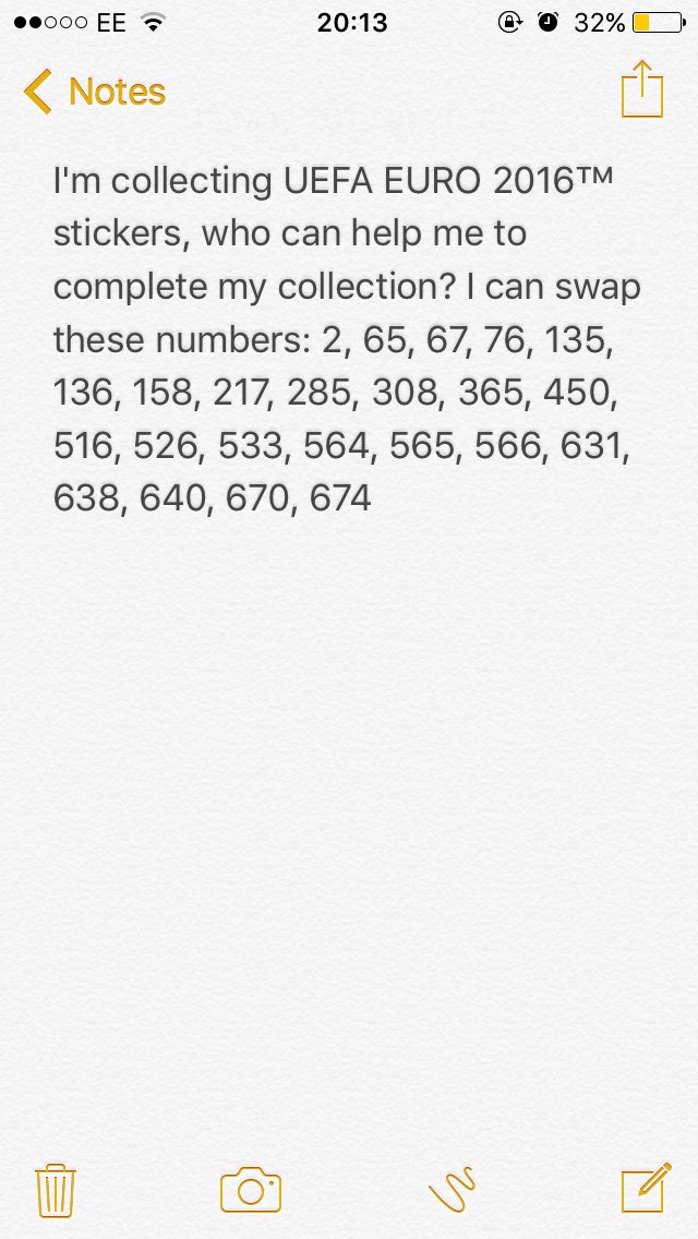 Euro2016Sticker's tweet photo. Updated swaps #gotgotneed #PaniniStickerAlbum https://t.co/FhlqZbgQK1