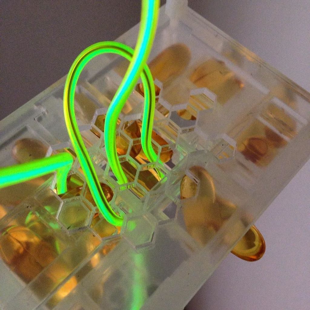 ValbyGarden's tweet image. by fountain_of_aqua Age of Aquarius work Hive Mind @ Sydhavn Station @fountain_of_aqua #raspberrypicase #lasercuthe…