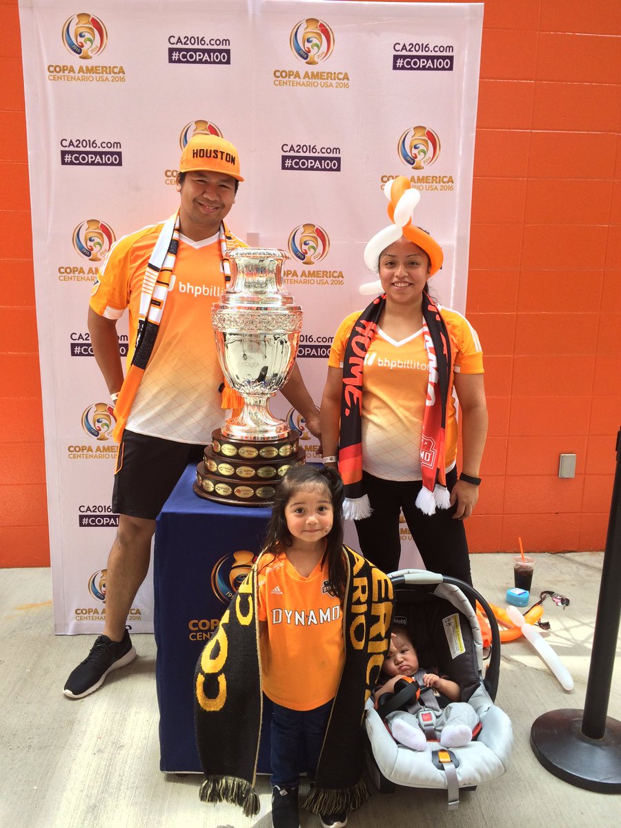 CopaAmerica's tweet photo. From the @HoustonDynamo Fan Fest #CopaTrophyTour https://t.co/c6PwbolWZd