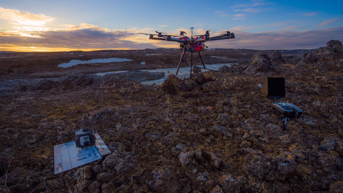 Early morning start in Iceland, as we capture more amazing 360 video footage with our drones #360VR #360Drone