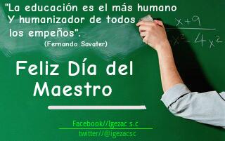 IGEZACSC's tweet photo. #FelizDiaDelMaestro https://t.co/SQvNyfqe6N