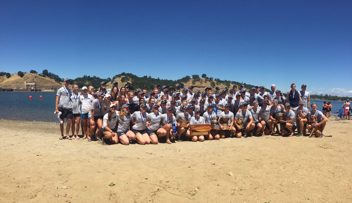 CalWRowing's tweet photo. Bears on top! Bringing two trophies back to Berkeley, men's and women's Pac-12 Champions! 🏆 https://t.co/QBvLIWb6YP