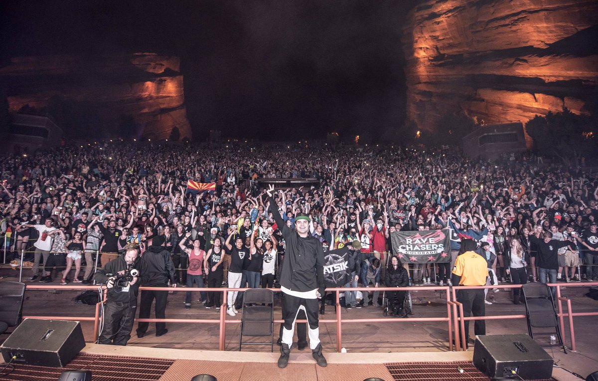 datsik's tweet photo. RED ROCKS LAST NIGHT WAS DOPE!! Thank you!! https://t.co/sqViS80bDm