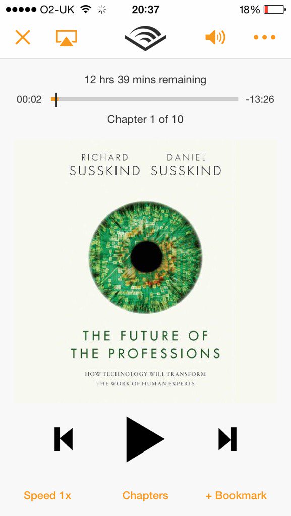 mellishaward's tweet photo. Thanks for the reminder @ianwc - snap on the reading list, as suggested by @TKyleBuchanan #thefutureoftheprofessions https://t.co/YdmDmujQQY