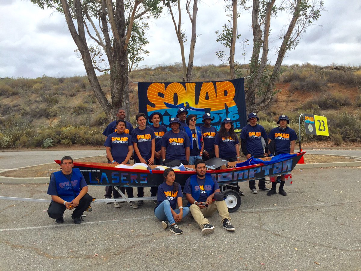 mwdh2o's tweet photo. Kudos to #socal high schools competing in #SolarCup2016 #FinishStrong https://t.co/sTKedQngdw