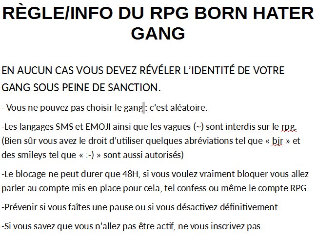 RPG_BHG's tweet photo. CONTEXTE ET RÈGLES DU RPG. https://t.co/9Q13LBDc7V