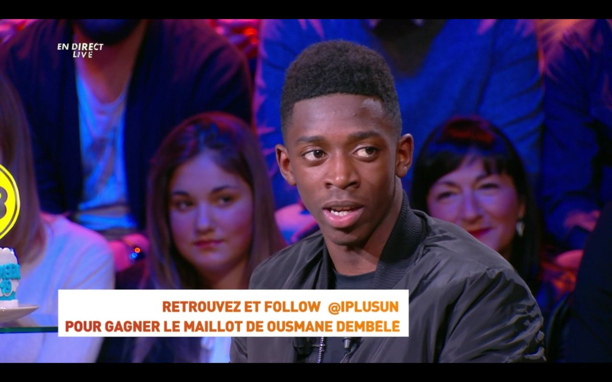 KingOfZeDay's tweet photo. Si tu aimes le football, RT + Follow @jplusun pour gagner le maillot d'Ousmane Dembélé ! 😍 #Jplus100 https://t.co/bA8LU0105e