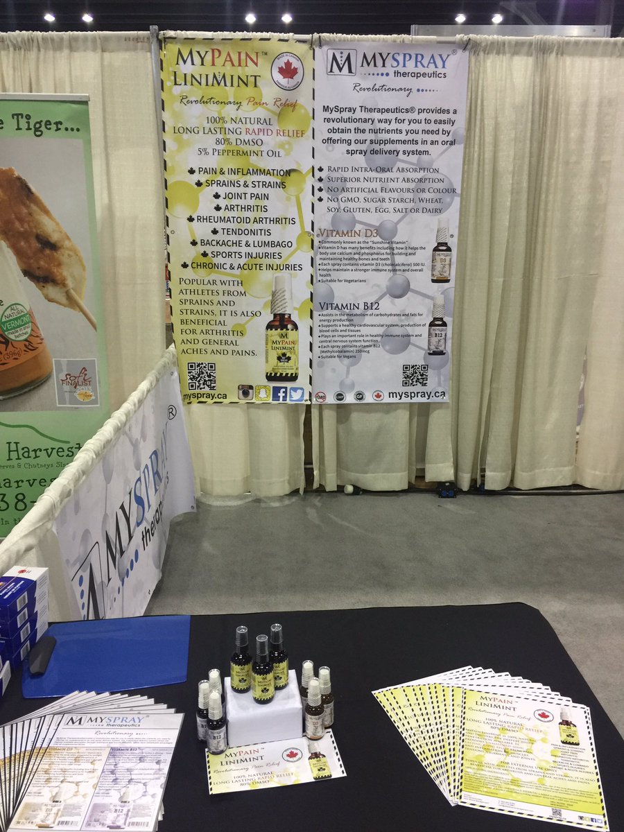 MySpray's tweet photo. Visit us today at #CHFAwest #myspray #dmso #mypainlinimint https://t.co/defB3WoNiL