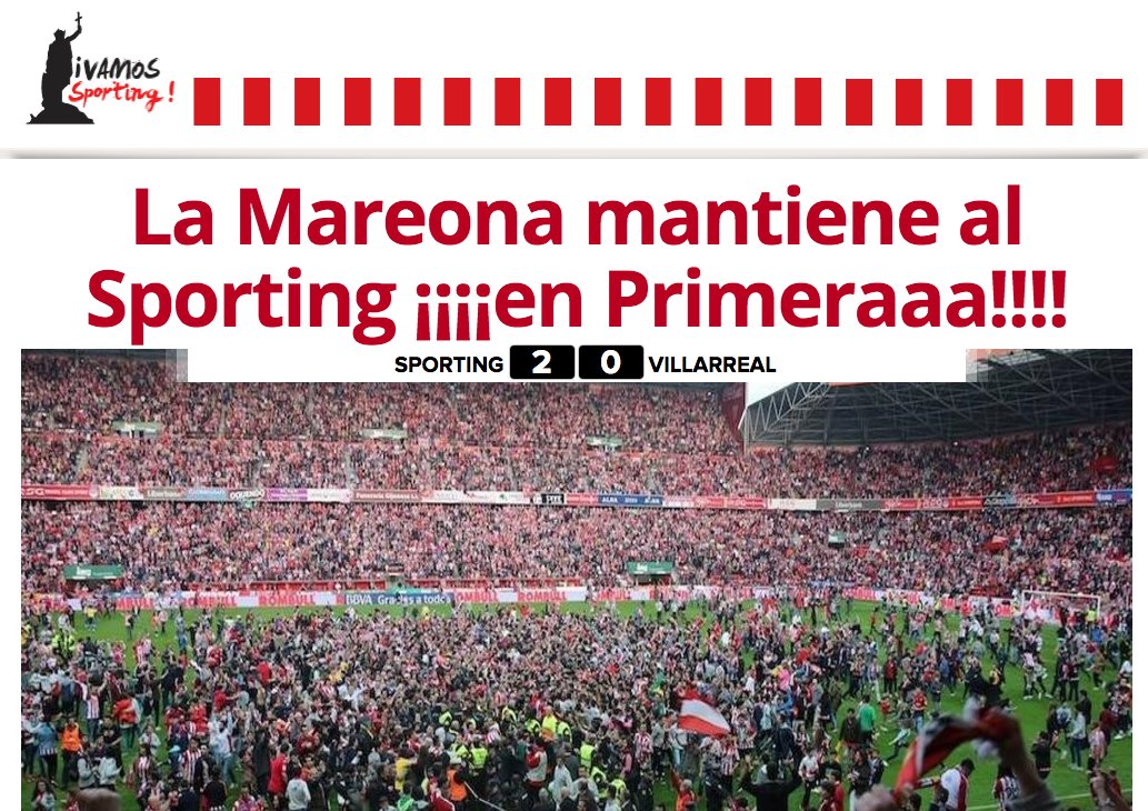 La Mareona mantiene al Sporting ¡¡¡¡en Primeraaa!!!! #Sportingdeprimera elcomercio.es