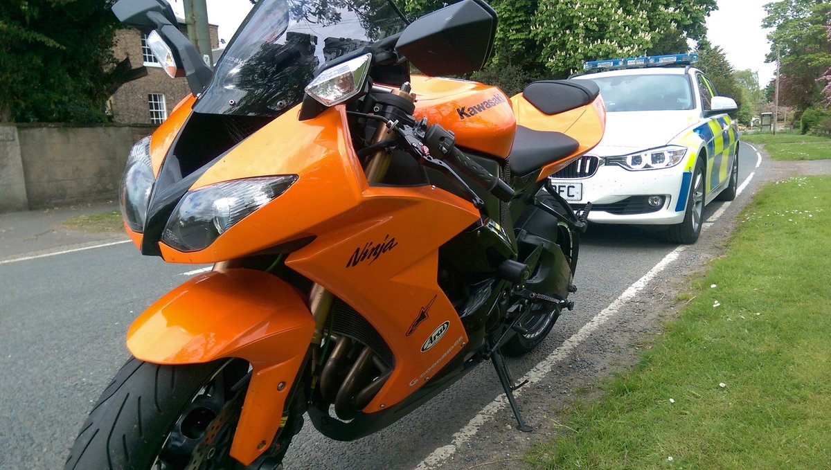 NYorksRPG's tweet photo. Mcycle seen at 100mph+ then fails to stop near #York Driver now in custody for various offences &amp; vehicle seized https://t.co/XJn5nBWQiS