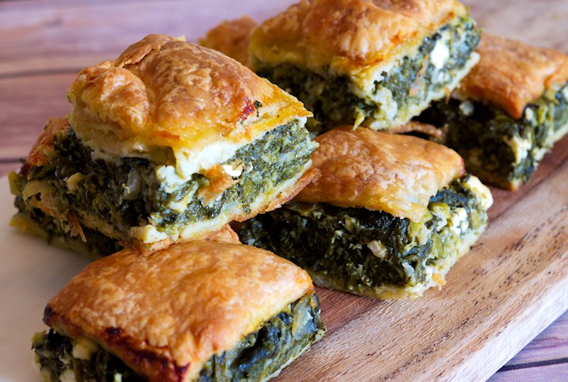 MashedHQ's tweet photo. Greek spinach and feta pie! https://t.co/uxBzLOtv6b