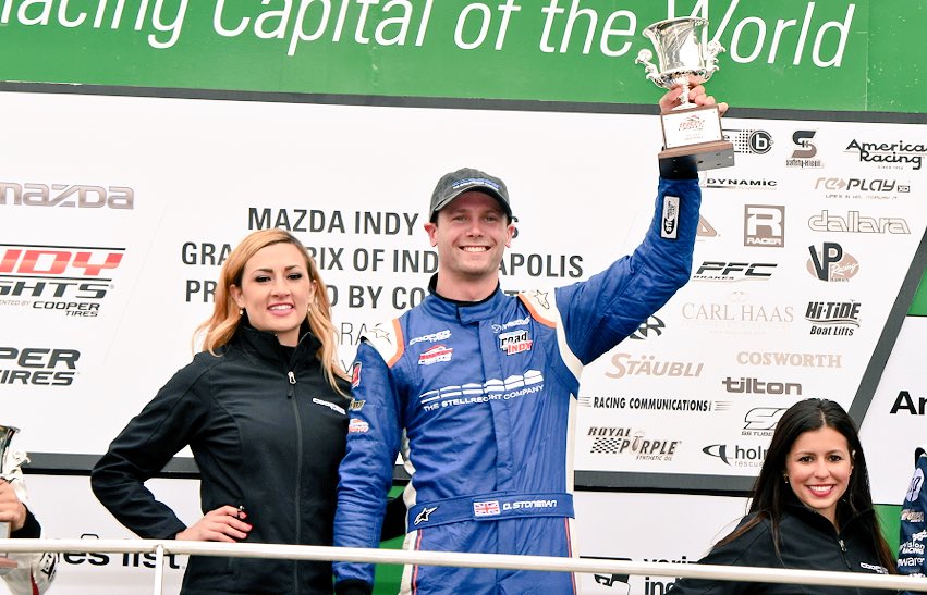 Congratulations to my man @TheDeanStoneman on his first win on US soil at the #GPofIndy. Nice work! #HeFast #IndyCar