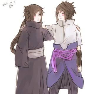 Me and Uchiha Sasuke.