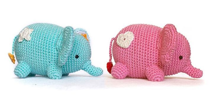 Make one in each color of the rainbow!

Love and star elephant by DIY Fluffies:
… ift.tt/1Xt0IUU