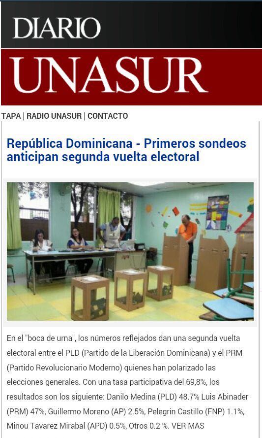 Lared_do's tweet photo. Primeros sondeos dictan que habrá segunda vuelta. #VotaPorElCambio https://t.co/7c0NqRfKMV