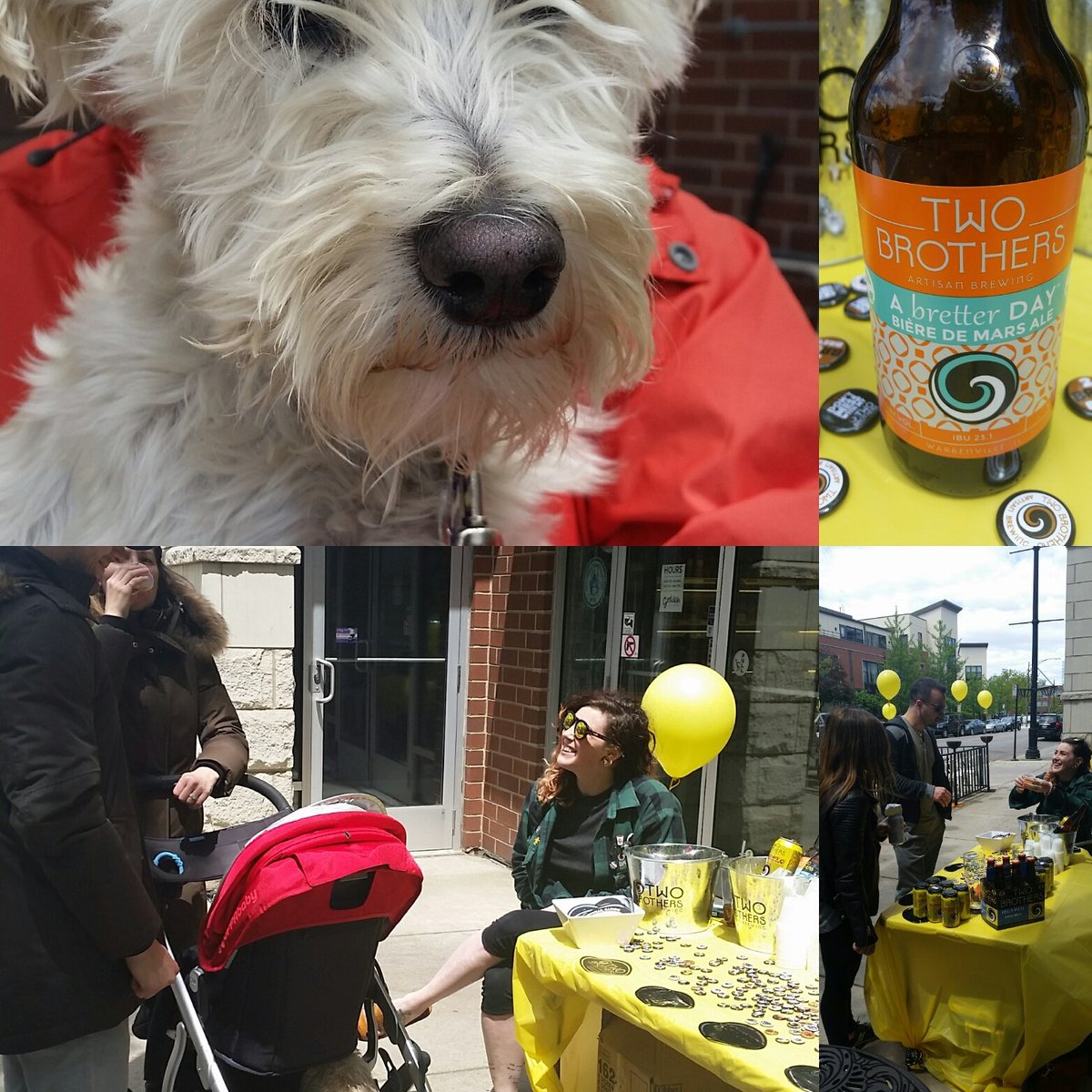 goddessgrocer's tweet photo. #dogdayslager #doggypatioparty #901NLarrabee #until4pm @TwoBrothersBeer https://t.co/GPk6BlaCVN