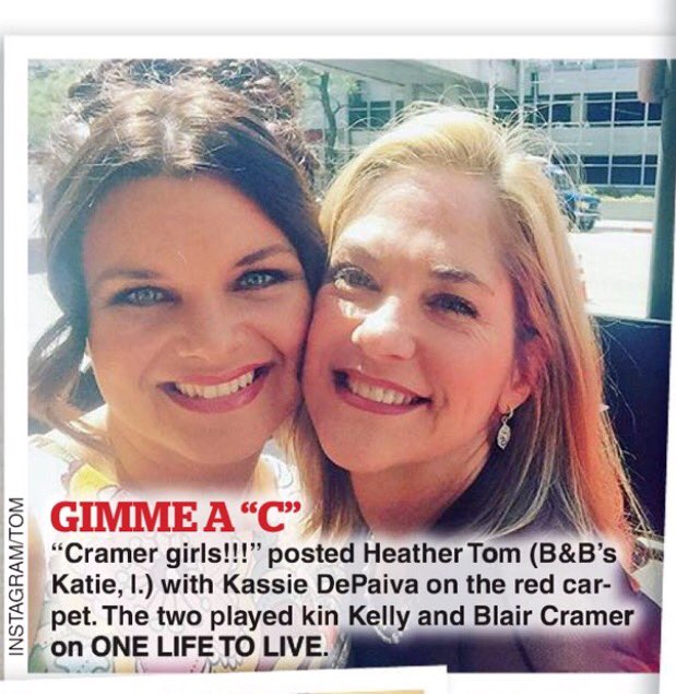Krazy4Kassie's tweet photo. ICYMI From The Latest @SoapDigest #CramerGirls Reunion #DaytimeEmmys https://t.co/44lTF8e6M5