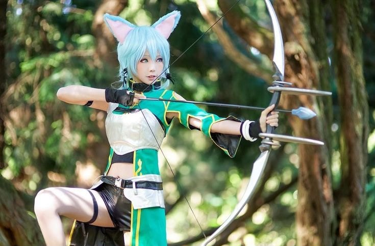 VirtuaIKirito's tweet photo. Sinon cosplay👌 https://t.co/cnO1Hl4tFW