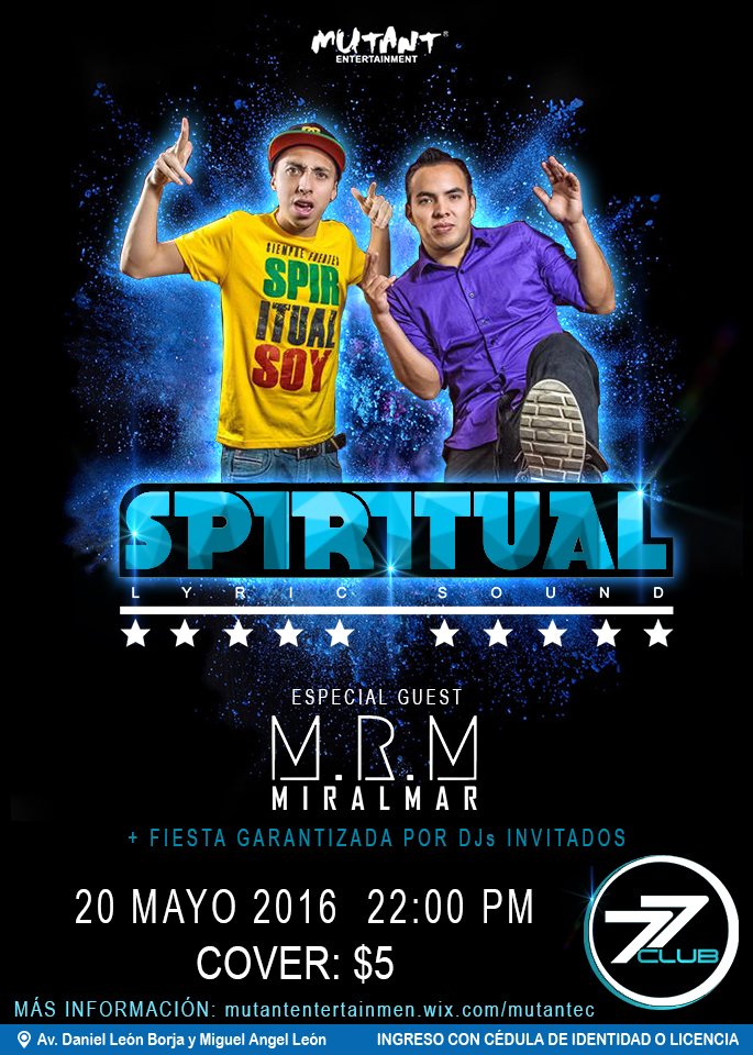 rioliveregae's tweet photo. @Spiritualsoy EN #RIOBAMBA 20 DE MAYO #77CLUB Av. Daniel León Borja y Miguel Angle León https://t.co/Q5OFeROlrz
