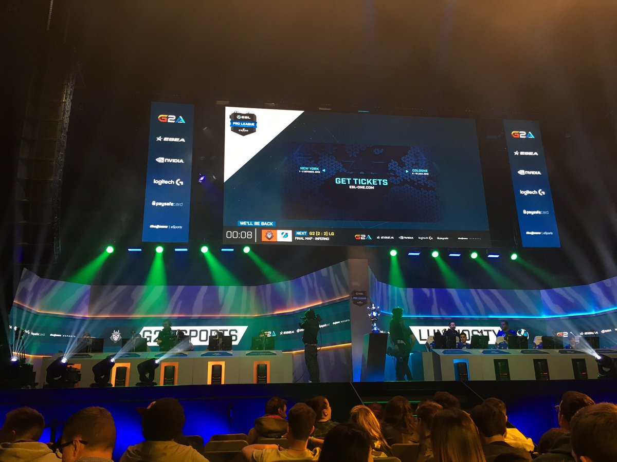 bengrnr's tweet photo. Just about to get in to the #ESLProLeague final map. Cheers @ESL @G2esports and @Luminosity for the great event. https://t.co/m0J7SCaQ1H