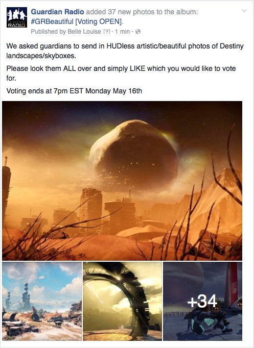 GuardiansofD's tweet photo. Voting for #GRbeautiful is now OPEN. Go cast your votes! Please look at them all! https://t.co/ZC9U9IdCV7 https://t.co/EGN878aiXJ