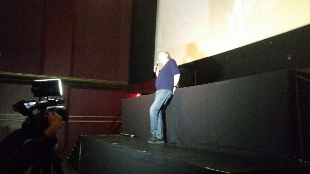 TJFFtweets's tweet photo. Rick Salutin introduces doc HONEST ED MIRVISH @TheBloorCinema in front of a #FullHouse! #TJFF2016 #LastDay #HonestEd https://t.co/ICaDHBvJ7W