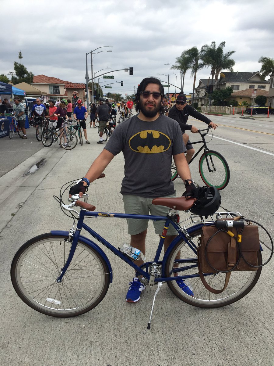 PureCycles's tweet photo. We found Batman and he rides a #Purecity! #CicLAvia #bikemonth https://t.co/mB4Iqa9Idw