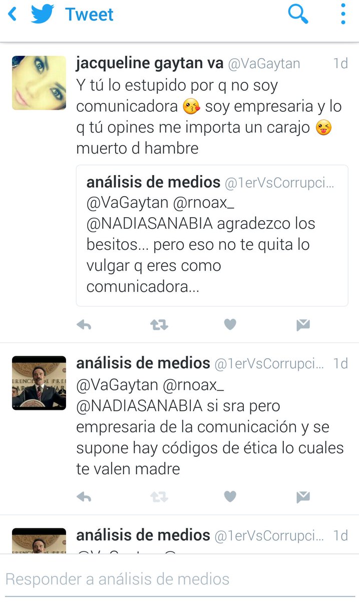 1erVsCorrupcion's tweet photo. La prostitución de los medios y el servicio brinda están en función del 💵no de la verdad Así lo deja claro @VaGaytan https://t.co/eE0OeVSmiK