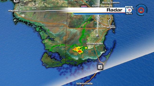 One thunderstorm in SW Dade County, but more in the forecast.  Join @TrentAric tonight fore your stormy forecast. https://t.co/vSLPREgTgR