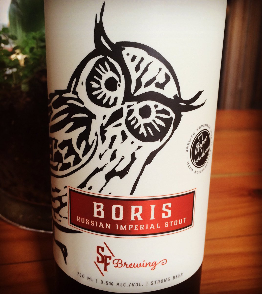 Strange_Fellows's tweet photo. Boris Russian imperial stout perfect for Sunday dinner! #keepitstrange #barrellaged #wheredthesungo? #bottleonly https://t.co/cHKHv3HUIb