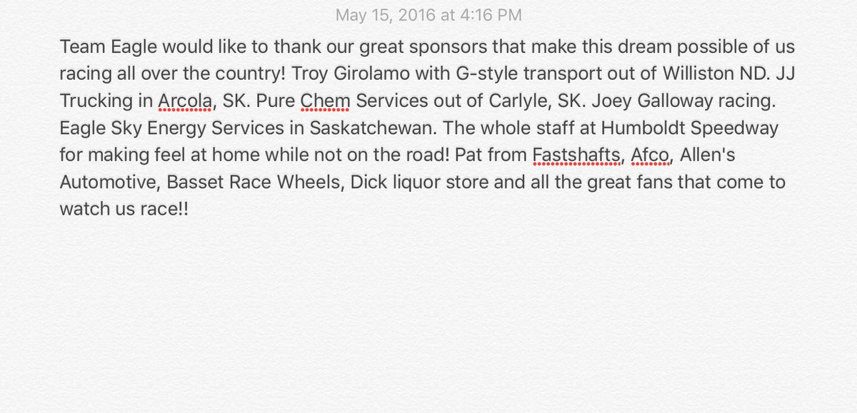 BigEagleRacing's tweet photo. We would like to take a moment to thank all our great sponsors!! https://t.co/bhrgXl5R5x
