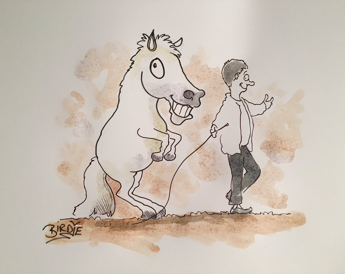 DarrenBirdie's tweet photo. How cute &amp; clever was that white pony! #Queens90thBirthday https://t.co/IGGsMXZBJS