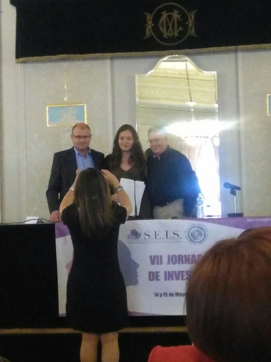 maygomezl's tweet photo. Premio al mejor póster en las VII jornadas internacionales de investigación en sexología en Almería #SexLabKL https://t.co/OpZ86qrX0s