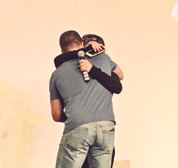 cornfieldchase2's tweet photo. I am crying they are so beautiful the hugs are so sincere😭❤️ https://t.co/0O2PE4ml44