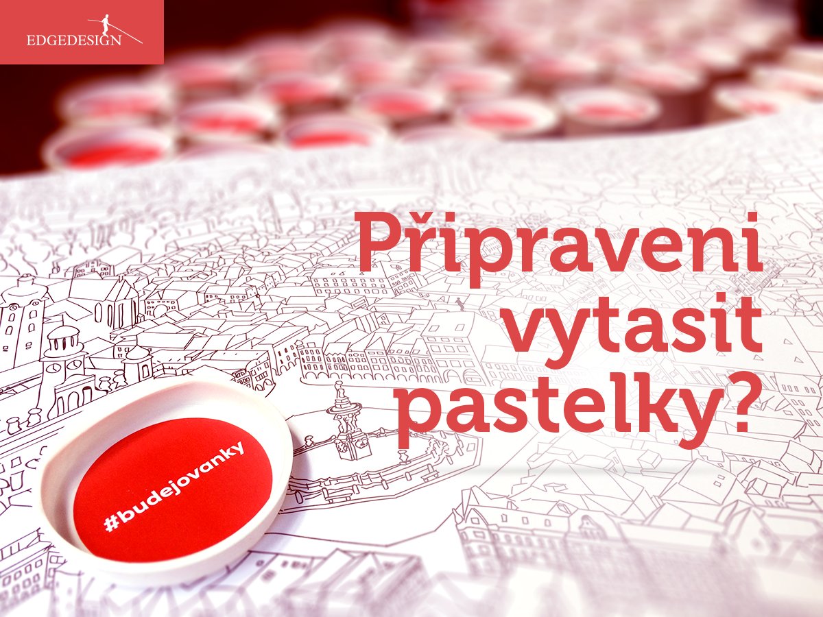 Budějovické omalovánky 90 x 48 cm jsou připravné k vyzvednutí u nás (30 Kč), nebo na dobírku (60 Kč)! #budejovanky