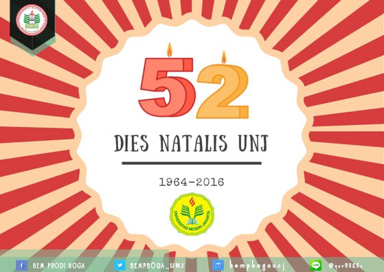 Selamat Ulang Tahun Kampusku!! #DiesNatalisUNJ52
#KabinetSIGAP