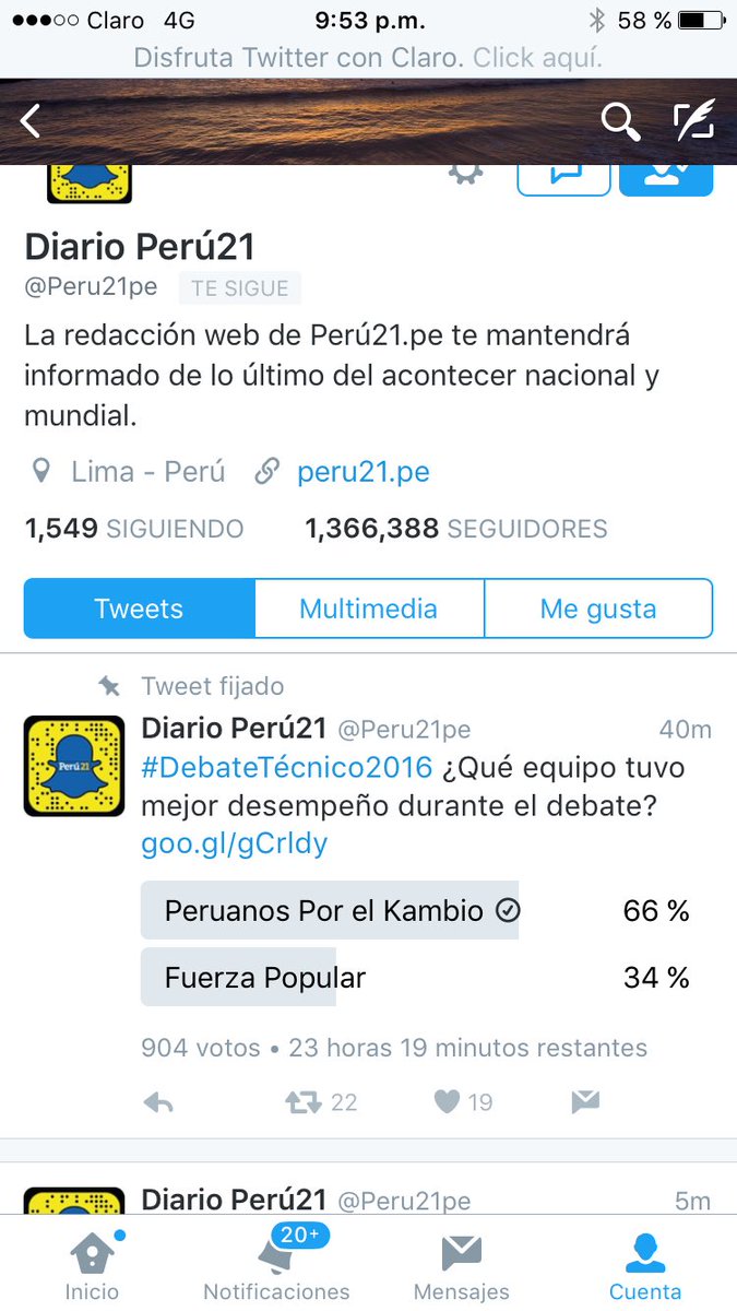 JuanSheput's tweet image. Gracias por estos resultados: PPK 66% y Fuerza Popular 34% ganamos debate ampliamente