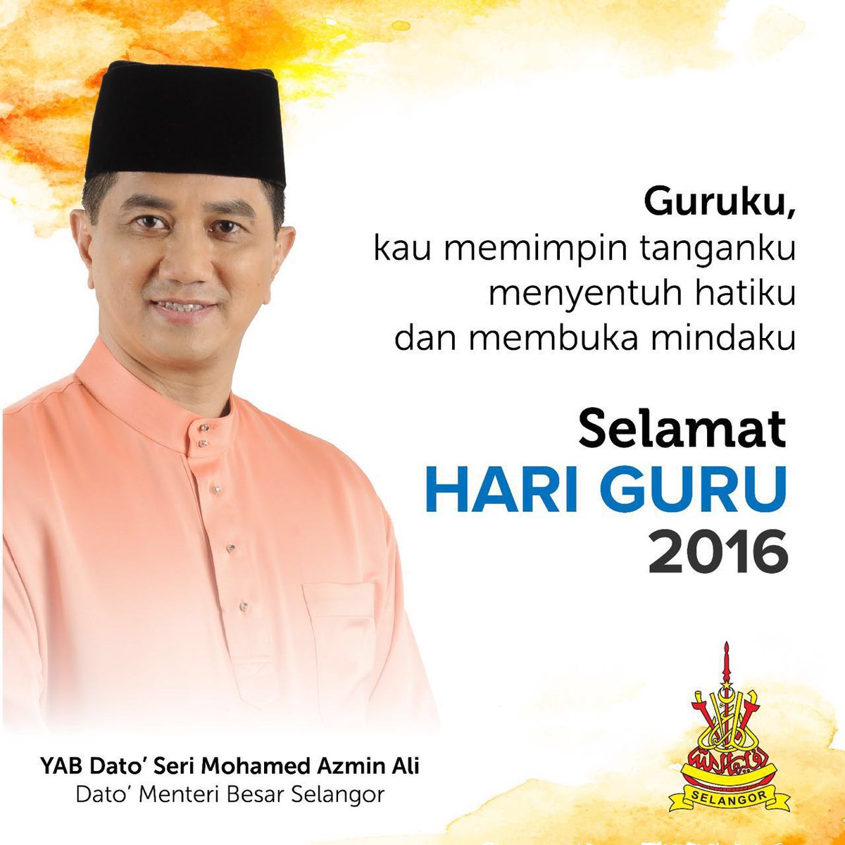 AzminAli's tweet image. Selamat Hari Guru kepada warga pendidik seluruhnya